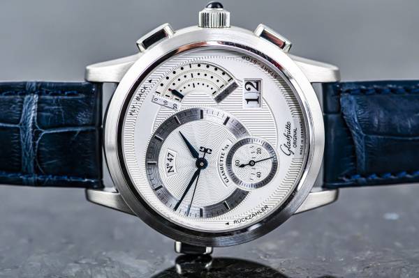 Glashuette Original PanoRetroGraph | in 950 Platin | limitiert auf 50 Exemplare | Full Set 